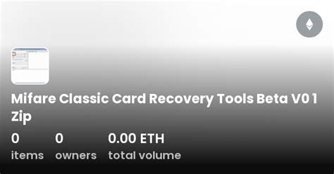 mifare classic card recovery tools beta v0.1 скачать|nfc.